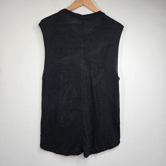 Rebecca Minkoff Black Studded Crochet Sleeveless Top Goth Punk Whimsigoth - Picture 5 of 6